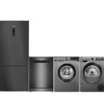 Black Steel Premium 4'lü Beyaz Eşya Seti